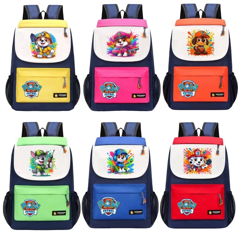 ใหม่ PAW Patrol การ์ตูนอะนิเมะกระเป๋าเป้สะพายหลังขนาดใหญ่ความจุอุปกรณ์การเรียนรู้กระเป๋าเดินทางสิ่งจําเป็นในชีวิตประจําวัน