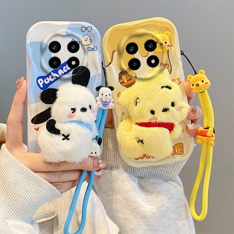 เคส Realme 12X 5G Realme 12 5G กรณีโทรศัพท์มือถือ ตุ๊กตาน่ารัก สร้อยข้อมือ TYMR