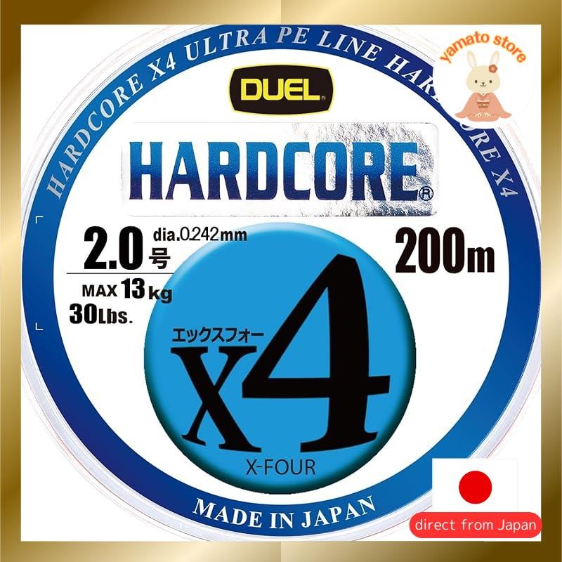 DUEL (デュエル) PE Line Fishing Line HARDCORE X4 [Fishing Line Fishing Equipment High Strength High Sens