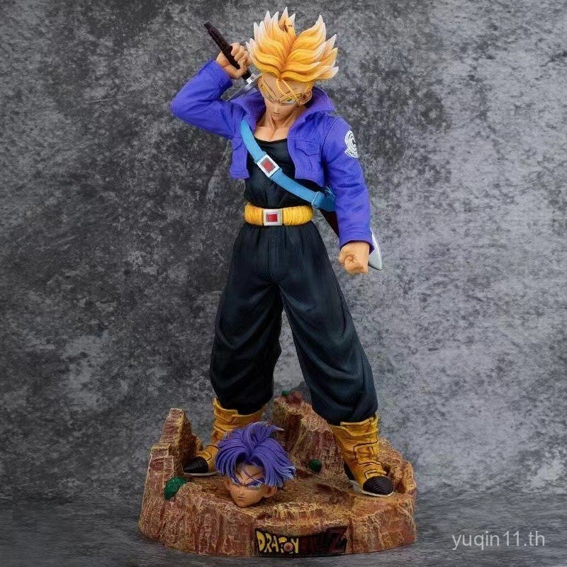 สินค้าใหม่ Dragon Ball MRC Trunk ทำด้วยมือ Future Warrior Super Saiyans รุ่นสองหัวเปลี่ยนได้7tsc