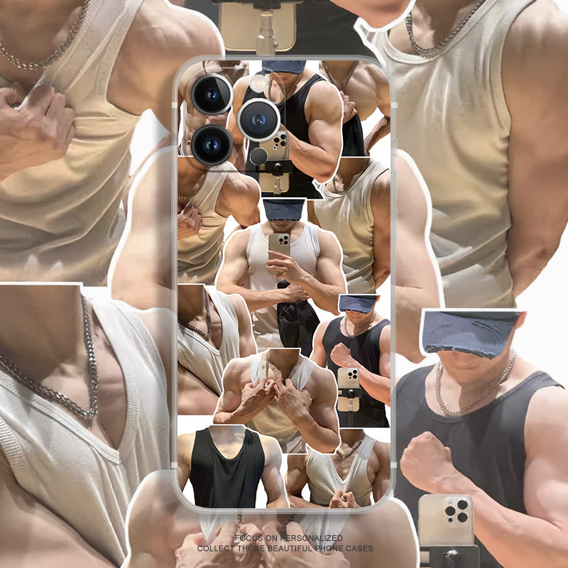 Spoof ตัวอักษร abs ชายรุ่นโทรศัพท์มือถือกรณี iPhone 13 กรณี Apple 11 12 14 15 16 promax Burst XR XS 7 8p 6Splus XSMAX iPhone 13mini 15 PLUS ซิลิโคนฝาครอบโทรศัพท์