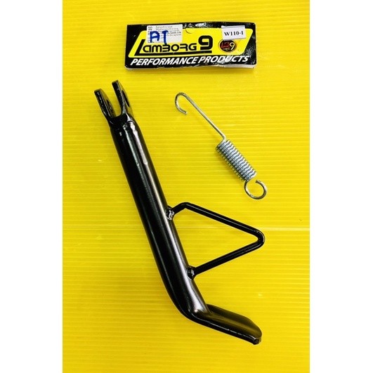 ขาตั้งเดี่ยว Wave110i ,Wave100,110 ,Wave125 แบบเดิมพร้อมสปริงขาตั้ง สีดำ อย่างดี(AT) ขาตั้งเดี่ยวเวฟ