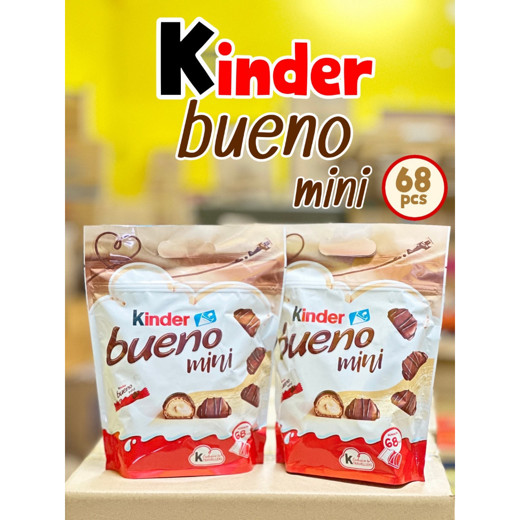 Kinder Bueno With Milk & Hazelnut Mini 1 ห่อมี68ชิ้น