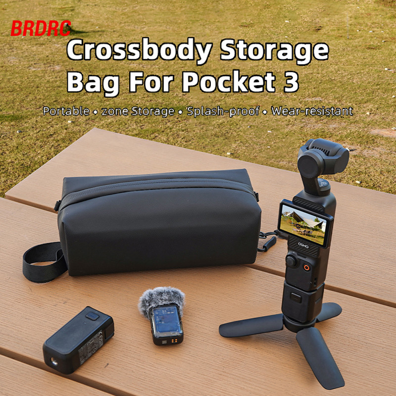 For DJI OSMO Pocket 4/3, กล่องมือถือ, กระเป๋าป้องกัน, กระเป๋าโฮสต์, อุปกรณ์เสริมกระเป๋าสะพายข้างมือถือไหล่เดียว