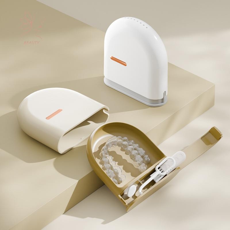 [maybeauty] Retainer Case แบบพกพาปาก Guard กล่องทําความสะอาดช่องปากปลอมฟันฟันปลอมกล่องเก็บฟัน Aligner Braces กล่อง Orthod {TH}