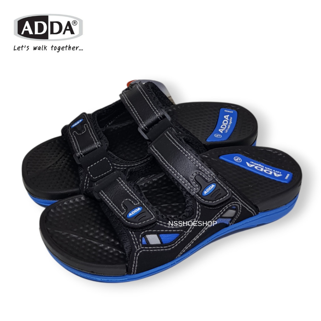 [ส่งเร็ว] Adda 22W20 รองเท้าแตะแบบสวม ปรับสายได้ พื้นกันลื่น ไซส์ 4-9