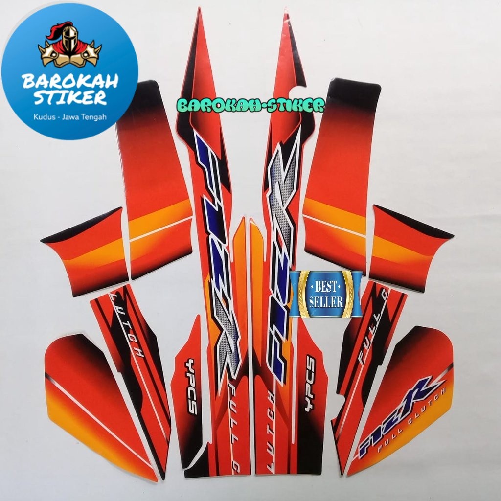 Striping สติกเกอร์รายการเสารถจักรยานยนต์yamaha F1ZR fizr fiz r f1 zr 2003 รายการสีส้มร่างกายคุณภาพมา