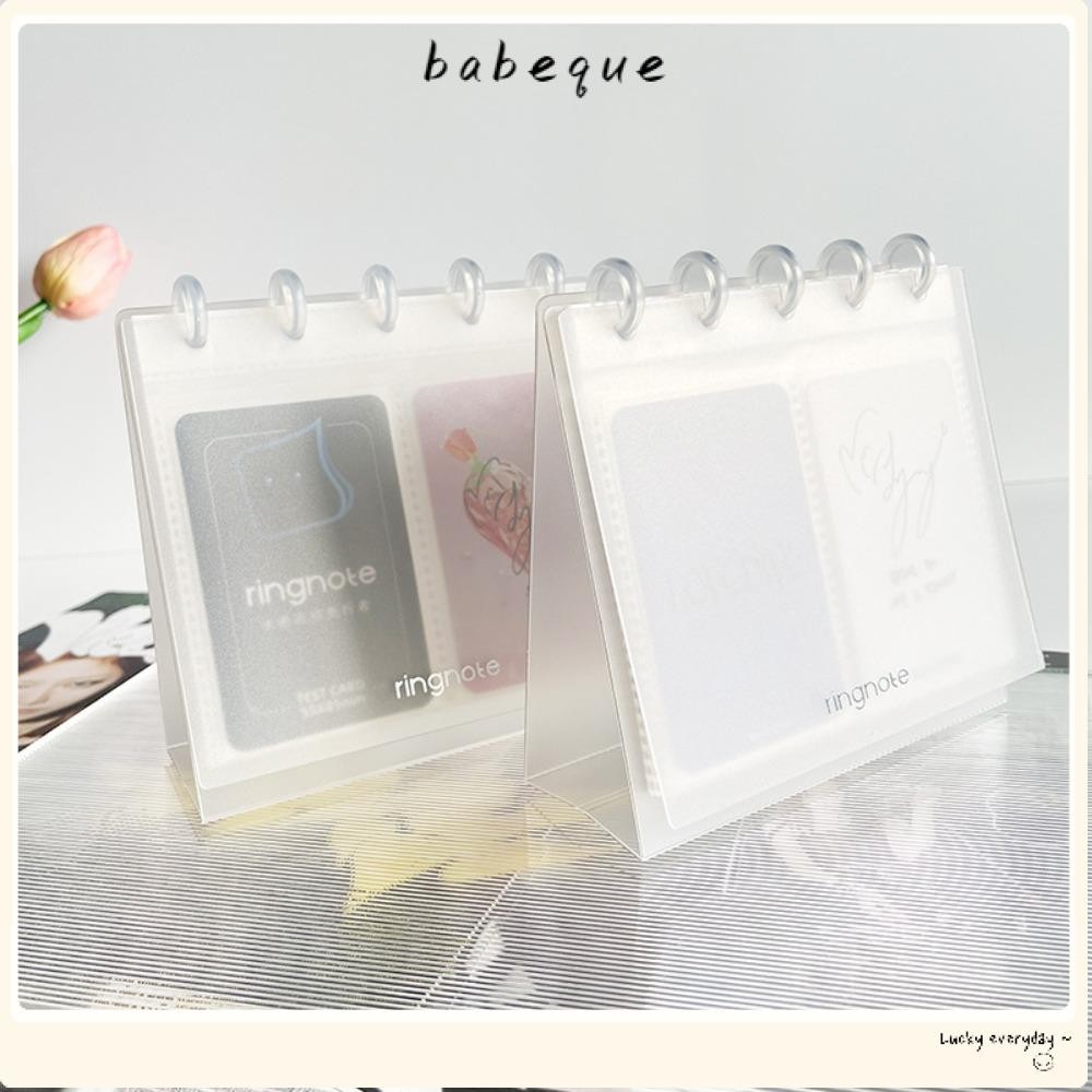 Babeque อัลบั้มภาพตั้งโต๊ะ, ที่ใส่โฟโต้การ์ด DIY 3 นิ้ว/3.5 นิ้ว, เรียบง่ายโปร่งใสตกแต่งรูปภาพออแกไนเซอร์