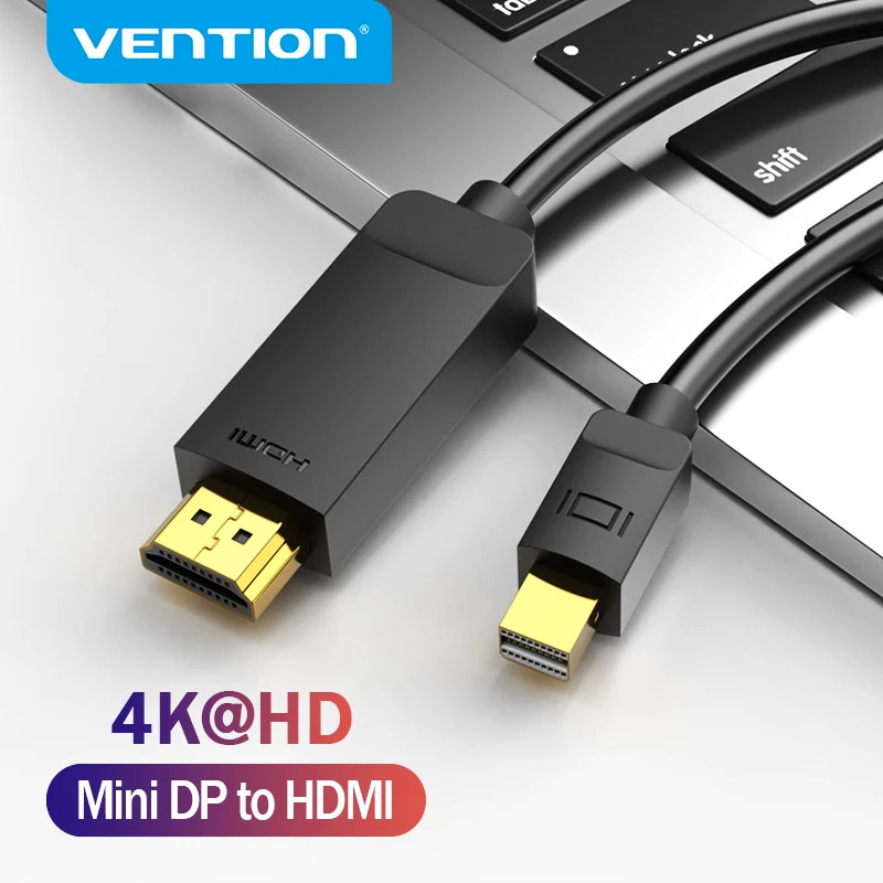 Vention Mini DisplayPort to HDMI Cable 4K Thunderbolt to HDMI Cable Monitor Projector Mini DP to HD