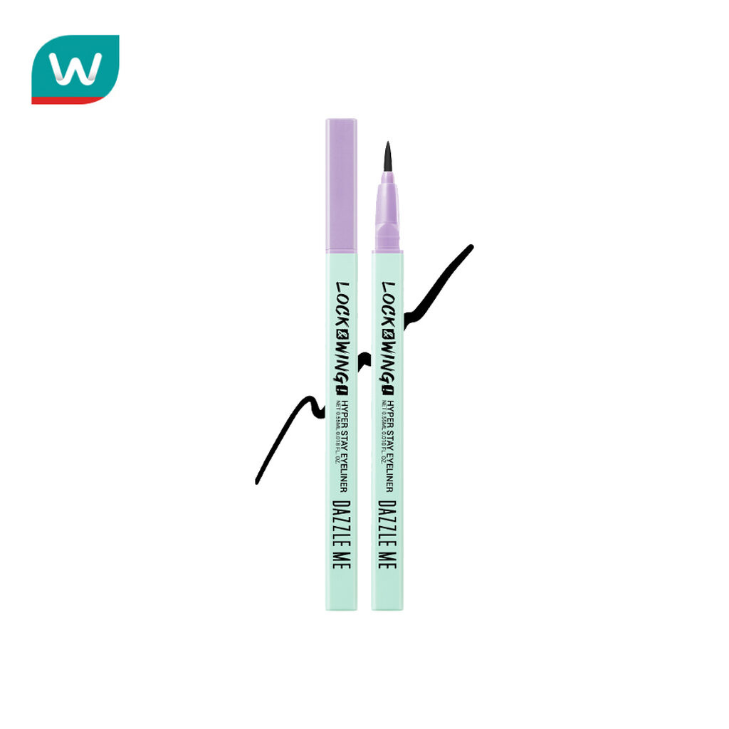 Dazzle Me แดซเซิล มี ล็อค วิงค์ ไฮเปอร์ สเตย์ อายไลเนอร์ 0.5ก. แบล็ค