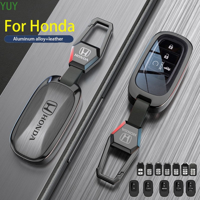 ใหม่ key Fob สําหรับ Honda กุญแจรถพร้อมพวงกุญแจ Fit สําหรับ 2019- 2024 Honda City Civic HRV CRV Accord Sport SI EX-L Original รีโมทคอนโทรลเกราะป้องกัน
