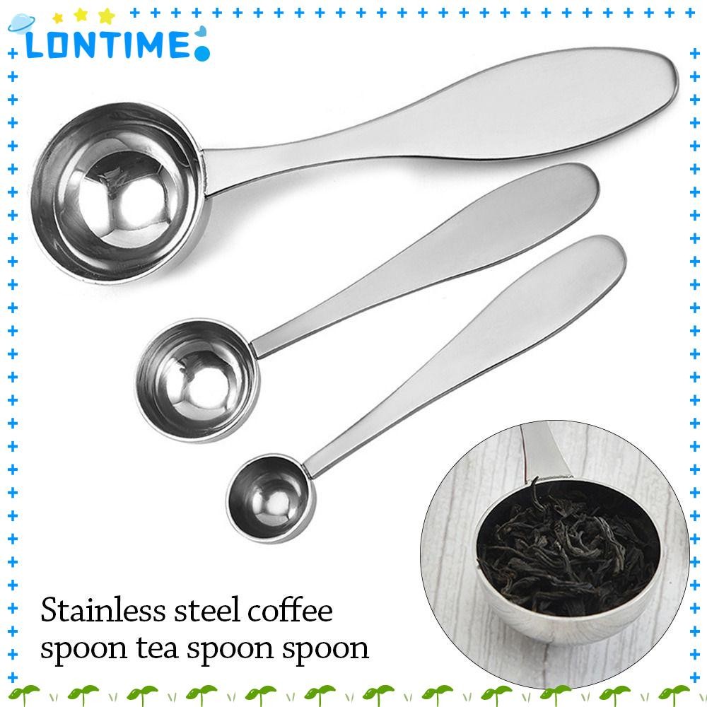 Lontime ช้อนกาแฟ,ตักไอศกรีมชาอเนกประสงค์ขนมช้อน,อาหารเย็นน้ําผลไม้นมผงบนโต๊ะอาหารสแตนเลสกวนช้อนครัวเครื่องมือ
