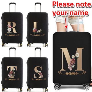Customization name luggage cover ปกป้องกระเป๋าเดินทางยืดหยุ่…