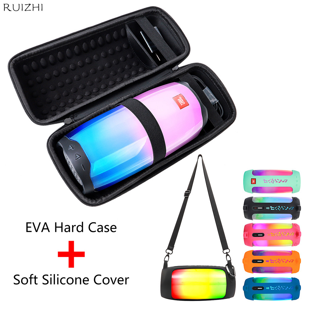 Eva Hard Travel Carry กระเป๋าเก็บซิปสําหรับ JBL Pulse 4 ลําโพงซิลิโคนอ่อนนุ่มสําหรับ JBL Pulse4