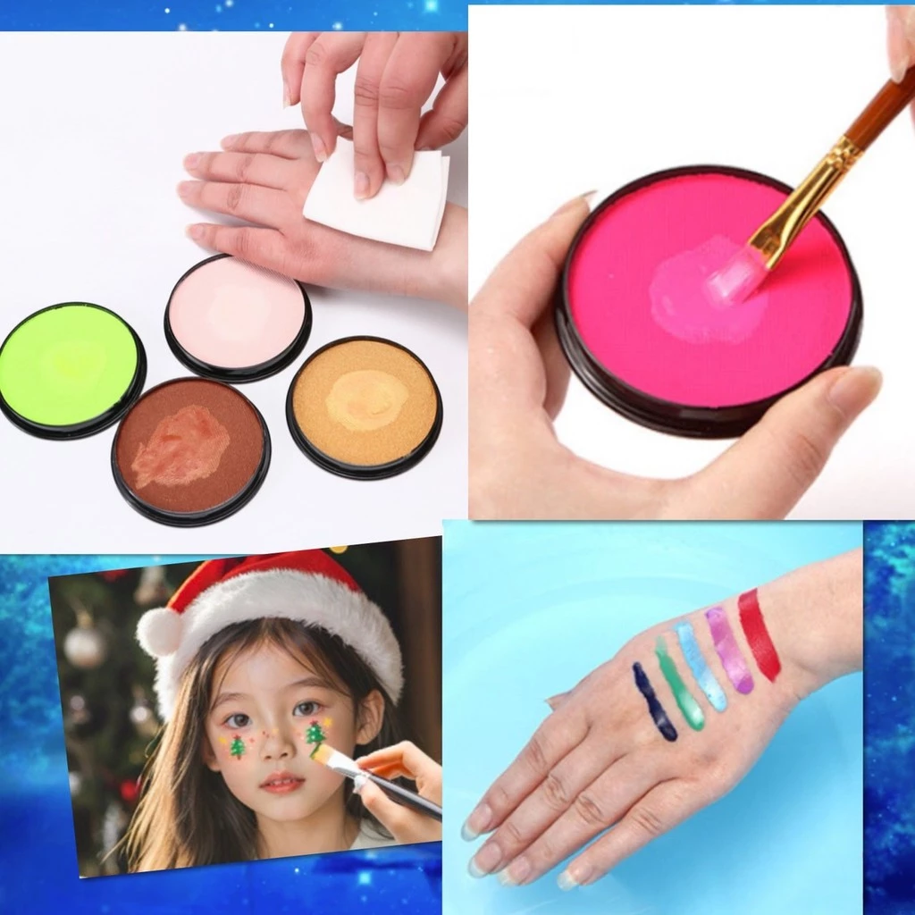 💥 สีน้ำ ทาหน้า สีพรางหน้า เพ้นท์หน้า สีทาหน้า บอดี้เพ้นท์ กิจกรรมปาร์ตี้ ภาคสนาม ไร้สารพิษ ล้างออกง่าย เกรดพรีเมี่ยม 💥