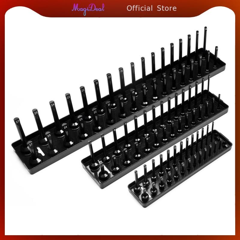 ถาดจัดระเบียบซ็อกเก็ตไดรฟ์ MagiDeal | ที่ยึดซ็อกเก็ต | ที่จัดระเบียบเครื่องมือคุณภาพพรีเมี่ยม - รูปที่ 6