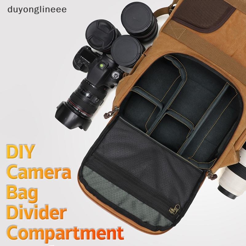 (duyonglineee) Diy กระเป๋าเป้สะพายหลังตัวแบ่งกล้องแยกกระเป๋ากล้องแบบพกพา Replacements กระเป๋าเป้สะพายหลัง Knapsack กล้องเลนส์ Partition ใหม่