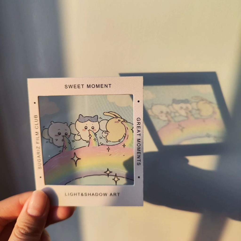 Qiu น่ารัก chikawa chikawa การ์ดโปร่งใสอะคริลิค 10 ซม. Photo Card Xiaobau Saki Photo Punch การ์ด Pro