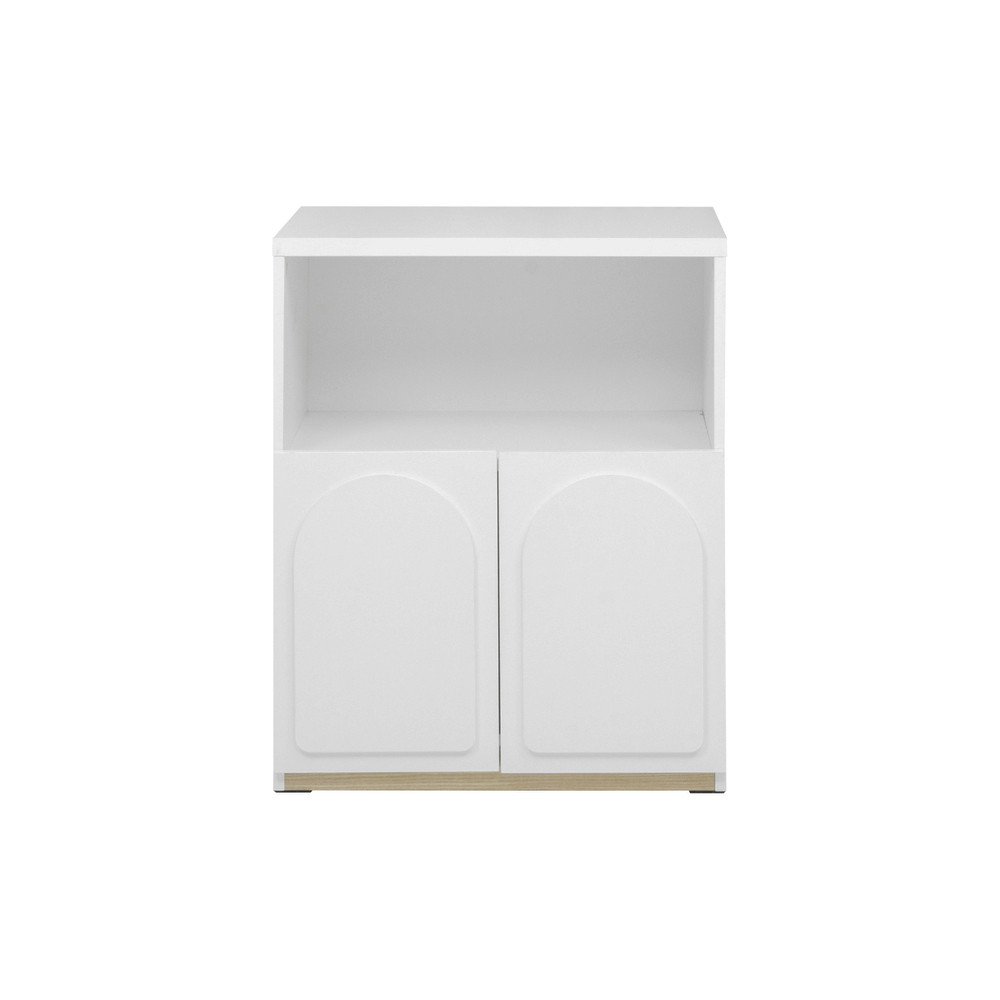 Koncept Furniture ตู้เตี้ย KC-PLAY รุ่น NORDIS/C60 cm. สีขาว-ลินเบิร์ก (60x40x75 ซม.)  แบรนด์ KONCEPT FURNITURE