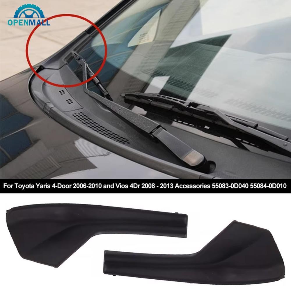 Openmall รถด้านหน้าด้านข้างกระจก Cowl Grille ฝาครอบด้านนอก Extension Trim สําหรับ Nissan Versa 07-12
