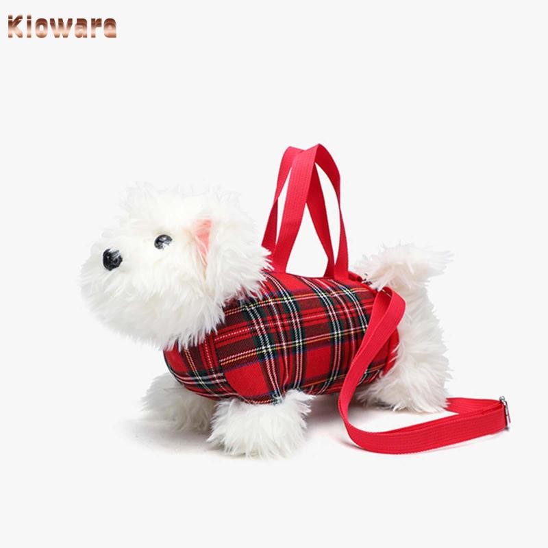 Klware ตุ๊กตาลูกสุนัขกระเป๋าสะพายข้างกระเป๋าเฉพาะซิปปิดกระเป๋าถือลําลองสําหรับวันหยุด