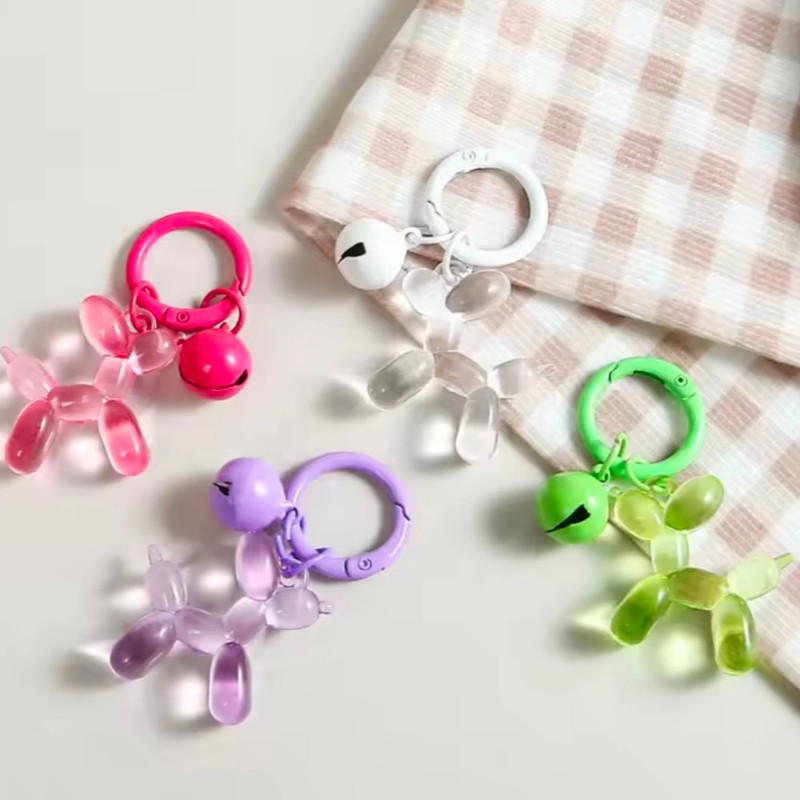 น่ารักการ์ตูนบอลลูนสุนัขพวงกุญแจ DIY สําหรับผู้หญิงสาว Y2K กระเป๋าจี้คู่พวงกุญแจรถเครื่องประดับของขวัญอุปกรณ์ตกแต่ง ราคา ถูกที่สุด ดีลบีเคเค แกลเลอรีภาพที่ 2