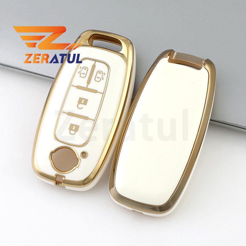 สําหรับNissan Versa Maxima Rogue Armada Sentra Qashqai X-Trail 2022 2023 2024 4 ปุ่มTPU Key Case Cover Shell Fobอุปกรณ์เสริม