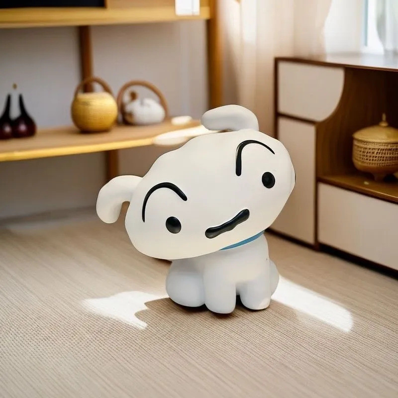 จัดส่งทันใจ! ฟิกเกอร์ชิโระ (Shiro) Crayon Shin-chan รุ่นนั่ง-ยืน+ขยับหัวได้ 2 แบบ ตุ๊กตาสุนัขน่ารักสุดคิ้วท์ ของตกแต่งโต๊ะ-รถยนต์ ของขวัญคอลเลกชัน