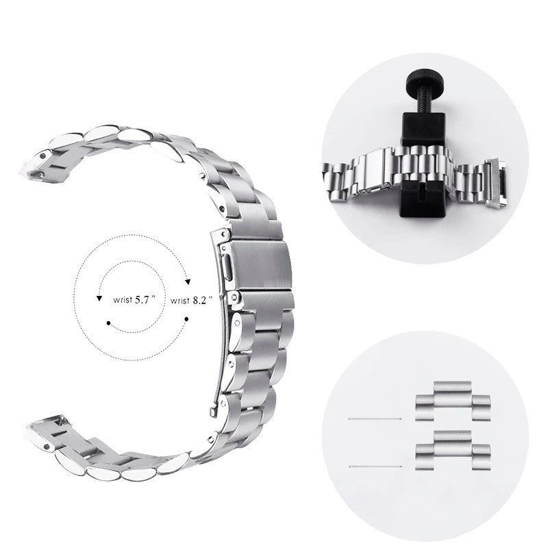 สายโลหะแม่เหล็กสําหรับ Amazfit Bip 6 สมาร์ทนาฬิกาสแตนเลสสําหรับ Amazfit Bip 6 สร้อยข้อมือสายรัดข้อมือ Accessorie - รูปที่ 6