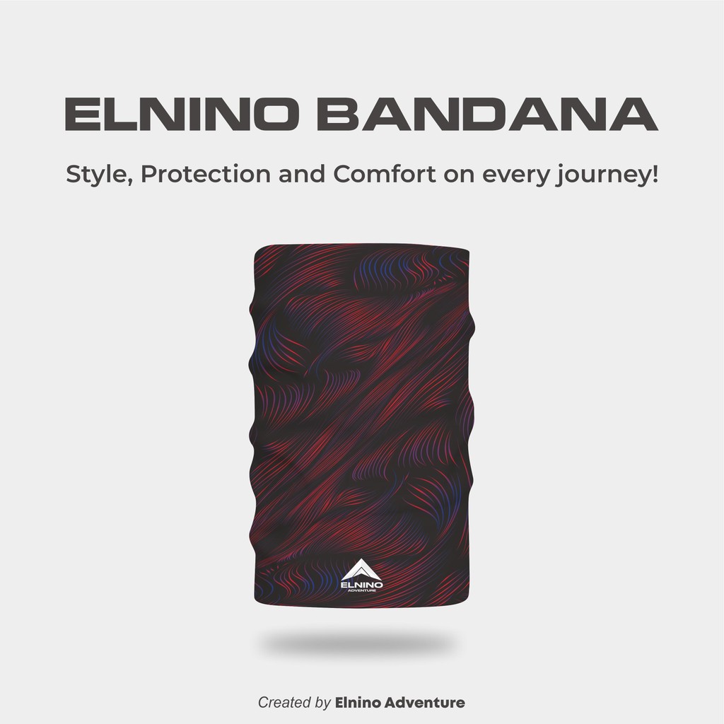 Elnino Multipurpose Headwear Mask Bandana UPF 50+ Anti UV Outdoor Neckwear - Aurora