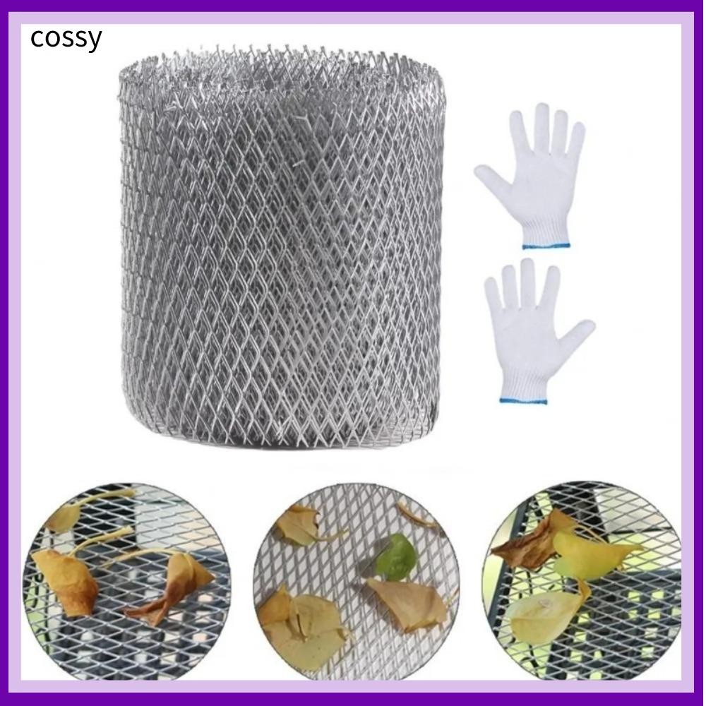 COSSY Gutter Guard, Anti Clogging Anti-rust Mesh Guards, คุณภาพอลูมิเนียม Leaf Protector ป้องกันการกัดกร่อน Gutter ครอบคลุม Gutter