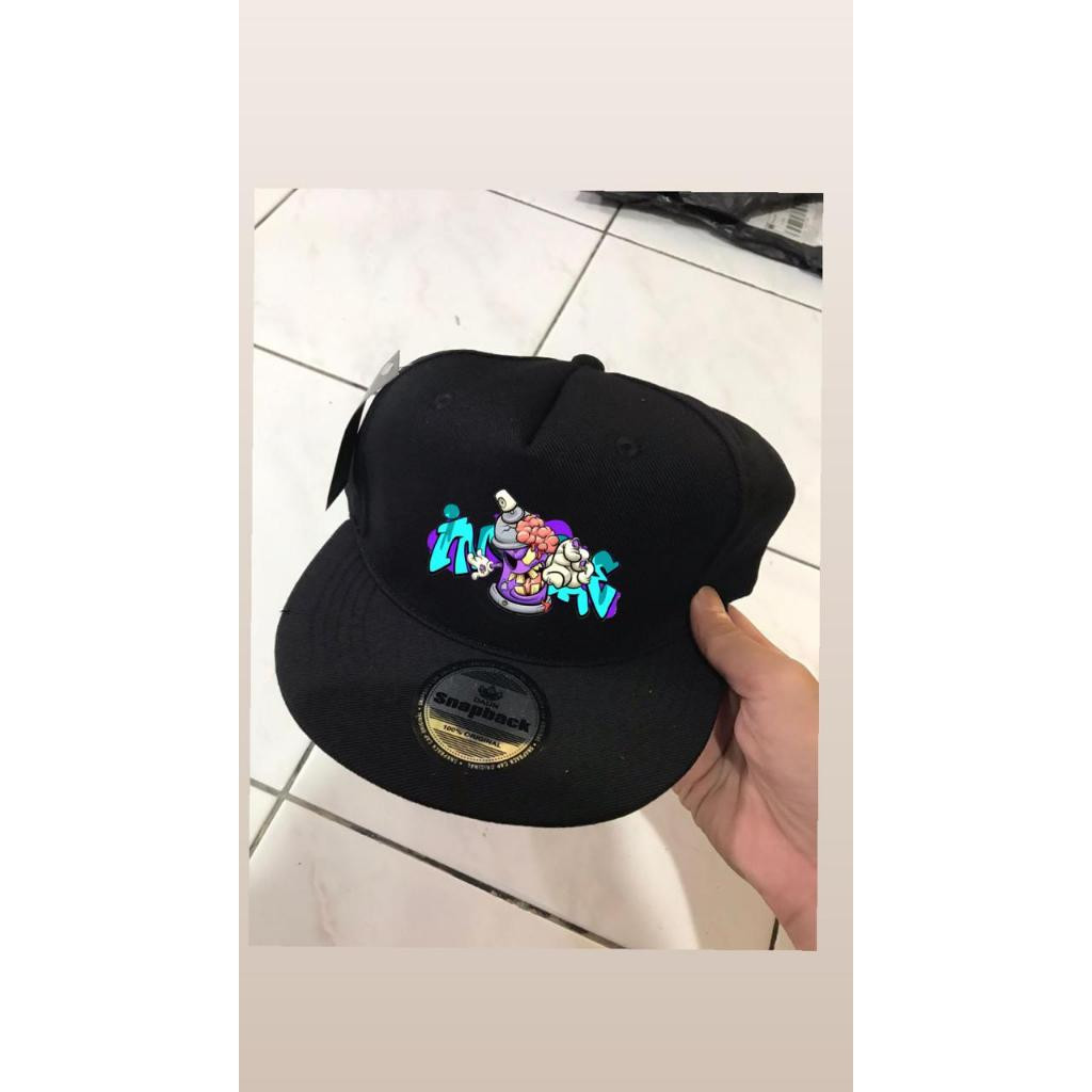 (REAL PICT) FULLBLACK MONSTER MENS SNAPBACK HAT, HIPHOP MENS SURFING DISTRO HAT