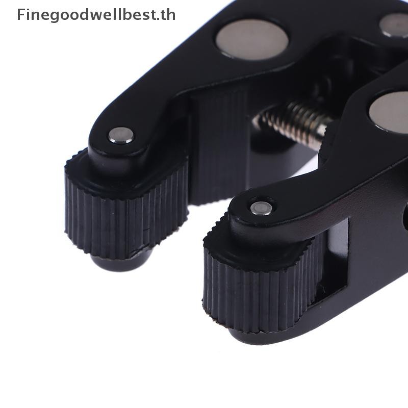 FBTH อลูมิเนียมอัลลอยด์ Clamp Double Ball Head Magic Arm Clamp 1/4 3/8 สําหรับโทรศัพท์ Video Mount กล้อง Monitor ไฟ LED Mic HOT