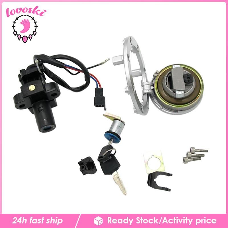 [Lovoski] สวิตช์จุดระเบิดฝาครอบแก๊สกุญแจล็อคสําหรับ Honda CB400 CB400SF 1992-999