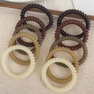 1ชิ้นยืดหยุ่นเกลียวเชือกผมผมหางม้าผมแหวนยางรัด