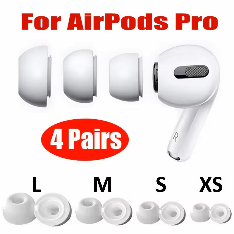จุกหูฟังซิลิโคนอ่อนนุ่มสําหรับ Airpods Pro 1/2 หูฟังป้องกันฝาครอบลดเสียงรบกวน Ear-pads สําหรับ Apple Air Pods Pro