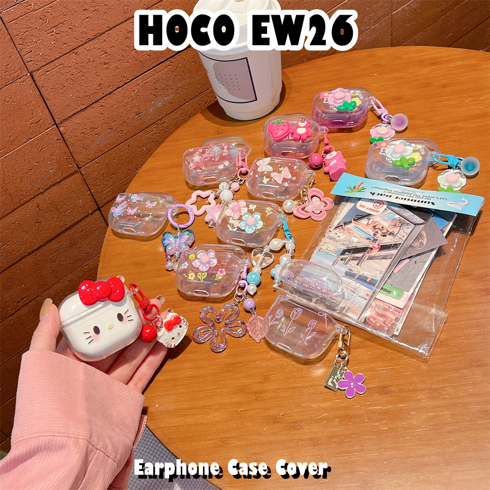 imamuraFor HOCO EW26 Case เคสหูฟังการ์ตูนปลอกซิลิโคนอ่อนนุ่มที่น่าสนใจ