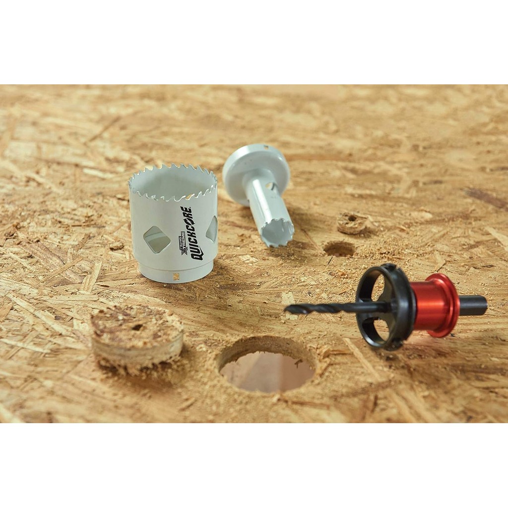 ดิสสตัน อี0100214 Blu-Mol QUICKCORE XTREME Bi-Metal Hole Saw, 4" Clamshell ขนาด, 2-1/2" 3E5O