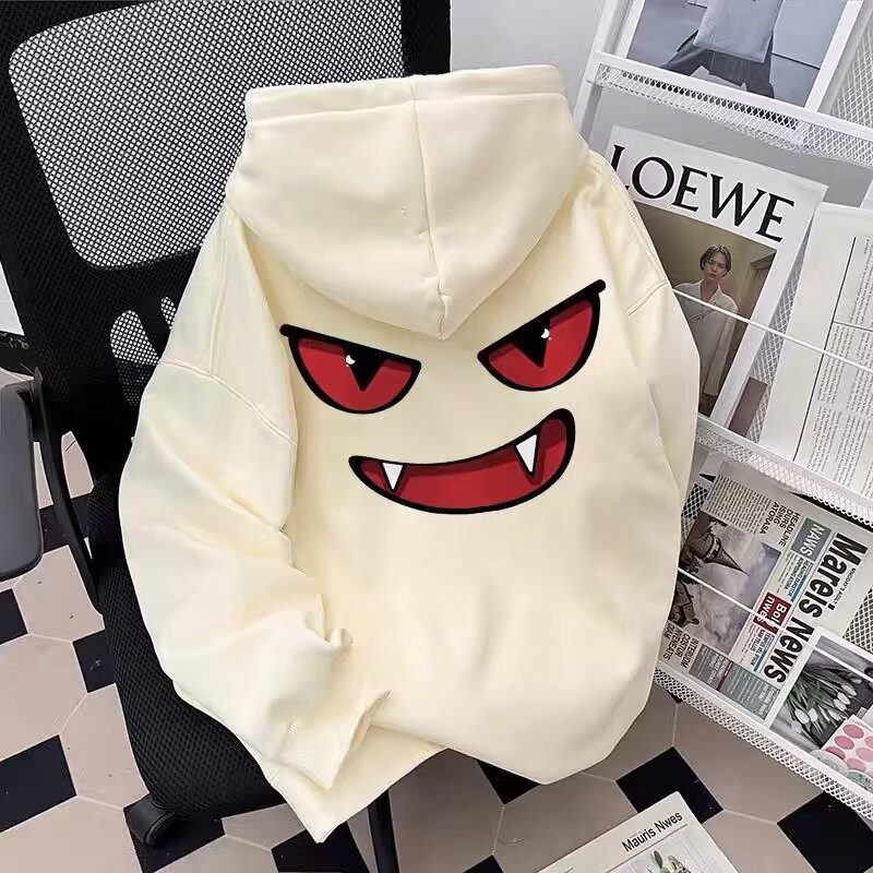 2025 Retro แบรนด์อินเทรนด์ Hiphop Hoodie สําหรับผู้ชายและผู้หญิงฤดูใบไม้ผลิและฤดูใบไม้ร่วงแฟชั่นหลวม