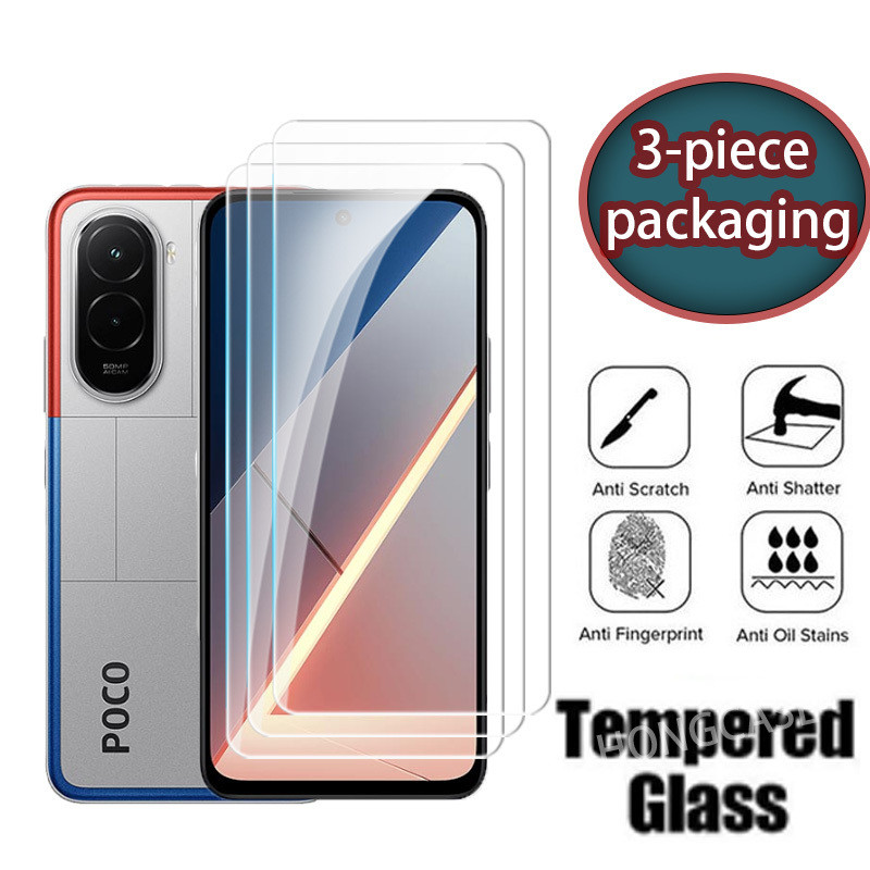3 ชิ้นบรรจุภัณฑ์ 9D ป้องกันหน้าจอสําหรับ Tecno Spark Slim Pova Slim 4G 5G 2025 Clear View กระจกนิรภัย HD ฟิล์มป้องกัน 9H ความแข็งโปร่งใสทั้งหมด