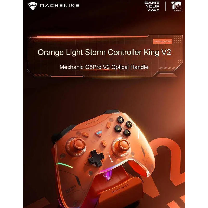 Machenike G5 PRO V2 10th Anniversary Edition สามโหมด Gamepad Black Myth Goku Gamepad เกมไร้สาย Gamep