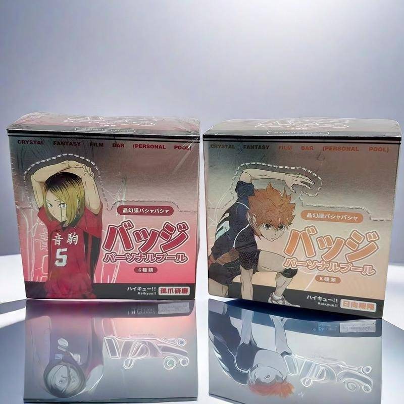 ไฮคิว!! ชุดป้าย 58 มม. ปุ่ม Pins พร้อมการ์ดอะคริลิค Featuring Hinata Shoyo และ Kenma Kozume