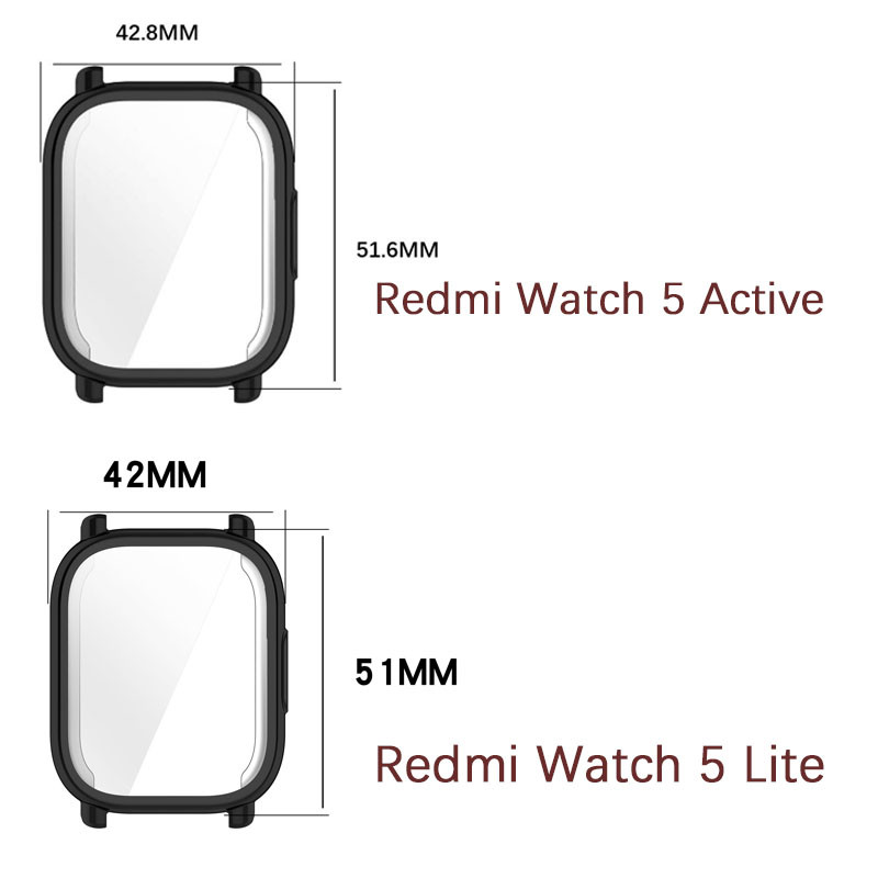 Protector Shell TPU สําหรับ Redmi นาฬิกา 5 Active / 5 Lite สมาร์ทนาฬิกากันชนสําหรับ Redmi นาฬิกา 5 / 5 eSIM Accessoress ราคา ถูกที่สุด ดีลบีเคเค แกลเลอรีภาพที่ 2