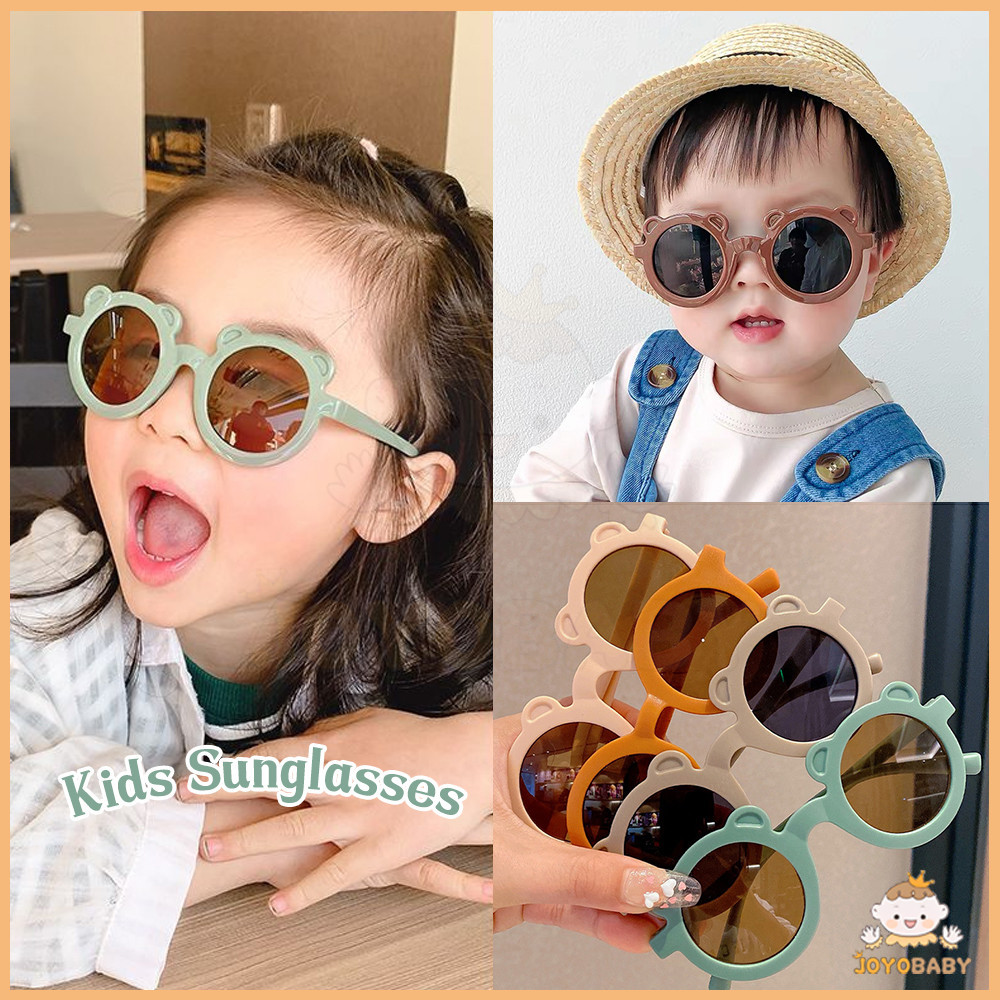 JOYOBABY แว่นกันแดด แว่นตาเด็ก แว่นตากันแดดทรงกลม แว่นแฟนซี สำหรับเด็ก แว่นกันแดดแฟชั่นสำหรับเด็ก