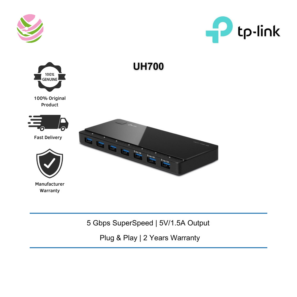 TP-Link UH700 USB 3.0 และ Data Transfer 7 Ports Hub