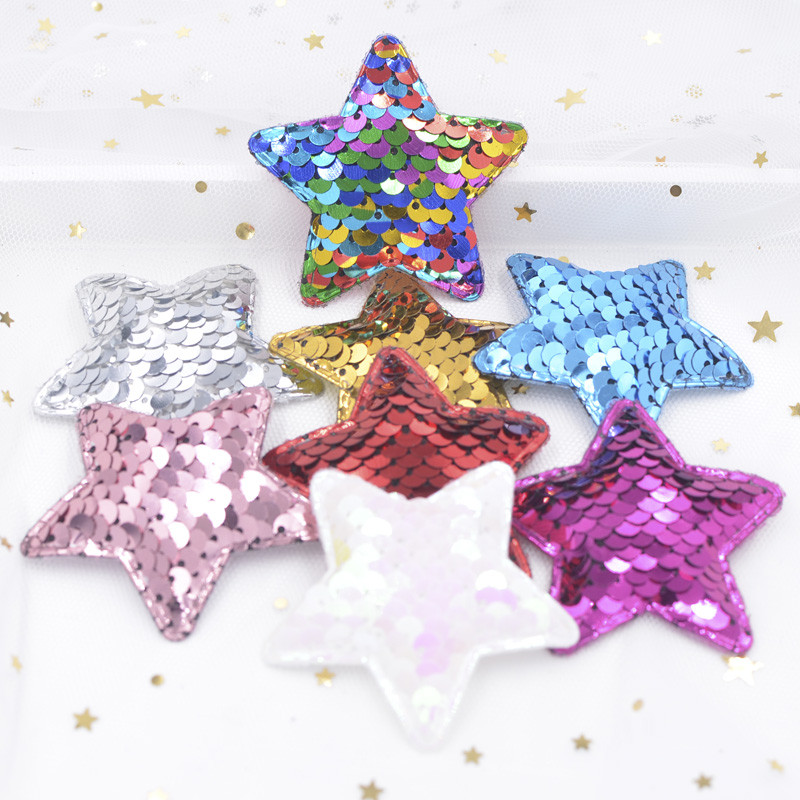 16ชิ้น58มิลลิเมตรแววเลื่อมเบาะ แอพพลิเคชั่น ดาวแพทช์สําหรับเด็กสาวห่วง,คลิป,วง,ผ้าโพกศีรษะ,อุปกรณ์ผม,เครื่องประดับ