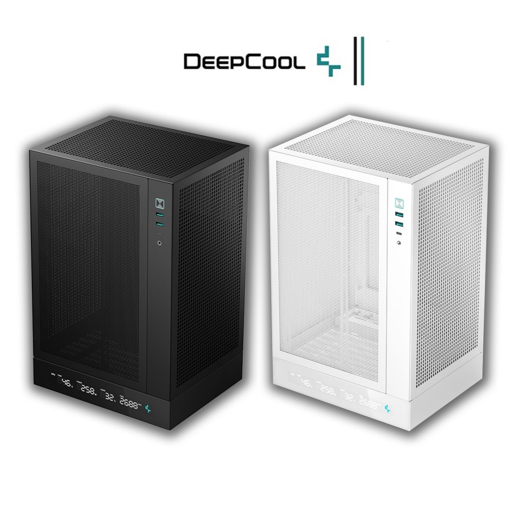 CASE DEEPCOOL CH170 DIGITAL BLACK / WHITE - PC MINI ITX เคสคอมพิวเตอร์