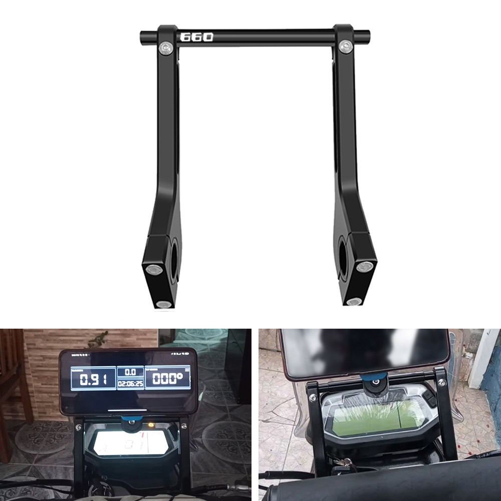สําหรับ Trident 660 Tiger 660 ความเร็ว Triple 1200 RR RS Roadbook ผู้ถือ Navigator GPS Bracket ติดตั้งแขนชุด Off-road จักรยาน
