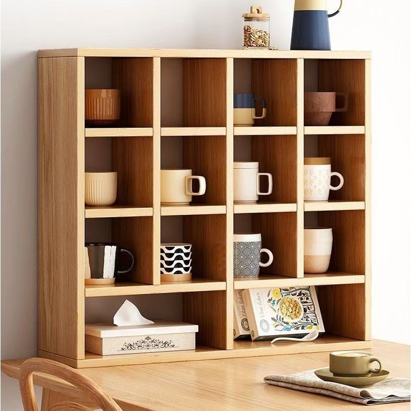 ตู้วางโชว์หรือเก็บแก้ว กาแฟ ชาCoffee Cup Storage ขนาดกะทัดรัดเหมาะสำหรับพื้นที่จำกัดโต๊ะที่วางแก้วน้ำตู้อเนกประสงค์
