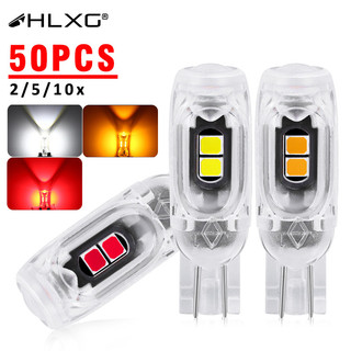 HLXG 1/4PCS T10 W5W lens Led Flash Strobe Bulb 194 WY5W Flashing Interior Parking License Plate Reading Signal Lamp 12V Car Tail Light